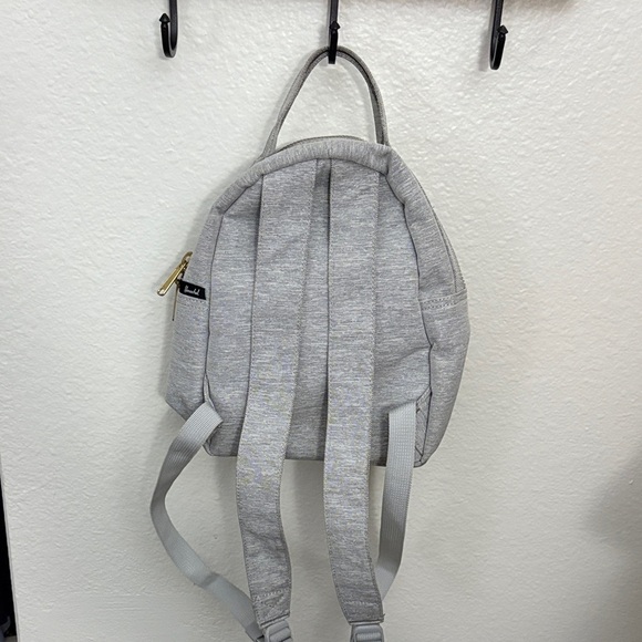 Herschel Supply Co. Nova Mini Crosshatch Backpack Light Gray - Red Stripe Lining - Picture 5 of 11